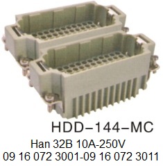 HDD-144-MC Han 32B H32B 10A-250V 09 16 072 3001 with 09 16 072 3011 10A-250V-144pin-male-crimp-OUKERUI-SMICO-Harting-Heavy-duty-connector.jpg